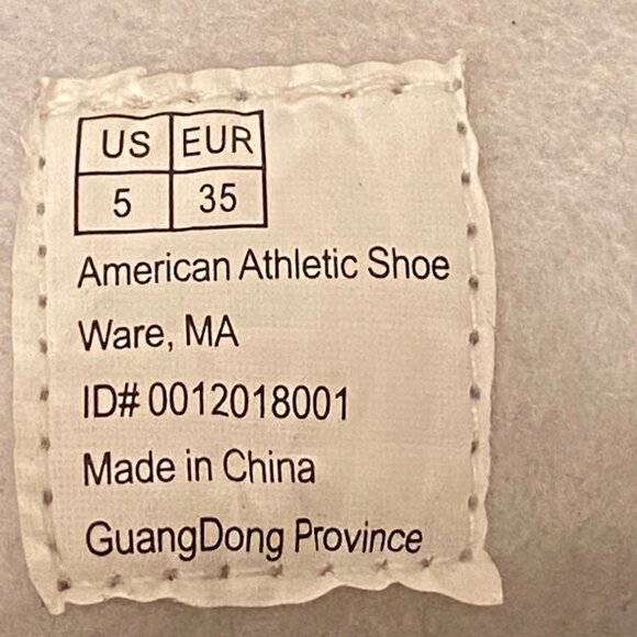 Ice Skates White Ice Figure Skating Shoe by American Athletic Girls Youth Size 5 - Picture 15 of 15